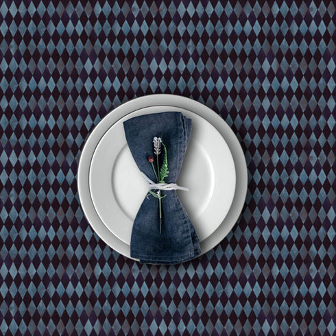 Zils Arlekīna galdauts