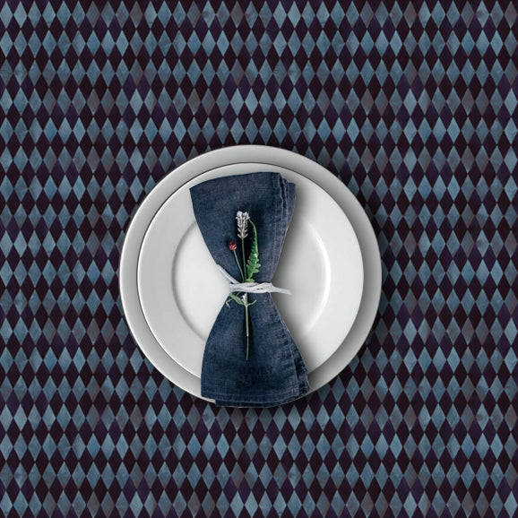 Zils Arlekīna galdauts