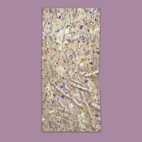 Bath & Beach Towel with Meadow print