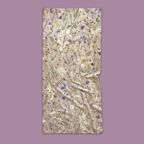 Bath & Beach Towel with Meadow print