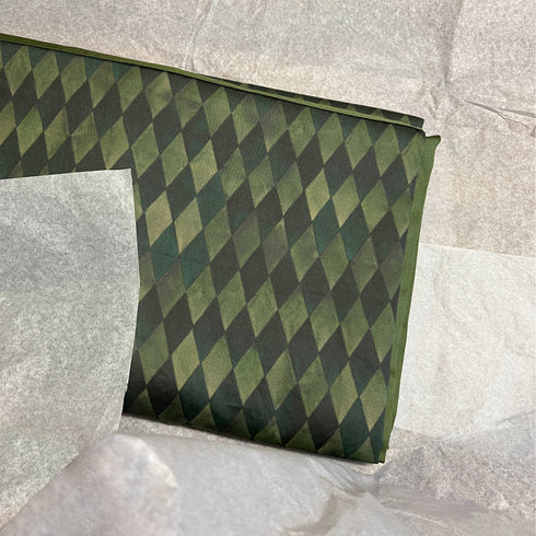 Tumši zaļš Arlekīna galdauts